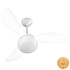 Ventilador de Teto Ventisol Fênix Cristal Transparente 3 Pás, 3 Velocidades, CV3 Premium