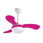 Ventilador de Teto Ventisol Petit CV3 3P Branco/Rosa 220V