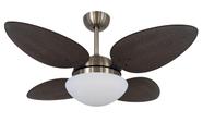 Ventilador de Teto Volare Bronze Pétalo Palmae Tabaco 127V