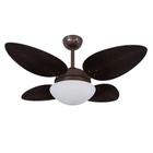 Ventilador De Teto Volare Café Vd42 Pétalo 4 Pás 110V