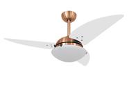 Ventilador De Teto Volare Cobre Class Branco 3 Pás 110V