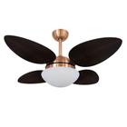 Ventilador De Teto Volare Cobre Vd42 Pétalo 4 Pás 110V