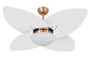 Ventilador de Teto Volare Cobre Vidro Dunamis Branca 127V