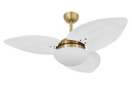 Ventilador de Teto Volare Dourado Dunamis Palmae Branco 127V