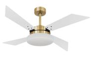 Ventilador de Teto Volare Dourado VD50 Tech Branco Luxo 220V