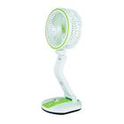 Ventilador Dobrável De Mesa Com Led Recarregável Via Usb Com Regulador De velocidade