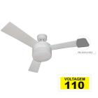 Ventilador Hl-70 Com Controle De Parede 2 Lampadas E-27 3 Pas Dupla Face (Branco/Cinza) 110v