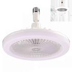 Ventilador Lampada de Teto Aromaterapia Led Ajustavel Quarto Casa Apartamento Sala de Estar Controle 3 em 1 Branco Frio Quente