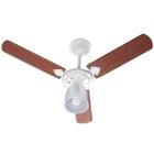 Ventilador Marbela Branco 110V 3 Pás Verniz - Casa H