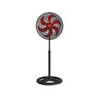 Ventilador Osc De Coluna Turbo 50cm 6 Pás - 220v - Preto/vermelho