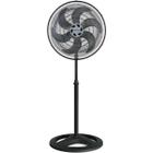 Ventilador Osc De Coluna Turbo 6 50cm 6 Pás - 220v - Preto/prata