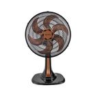 Ventilador Osc Mesa Turbo 6 Pás 30Cm Bronze Premium 127V