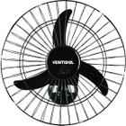 Ventilador Osc Parede Comercial 50cm 3 Pás - Bilvolt - Preto