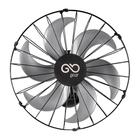 Ventilador Oscilante de Parede 50cm Goar Metal Preto 220V