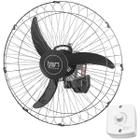 Ventilador Oscilante de Parede 60 cm Tron Industrial Comercial Preto Silencioso 127v 220v