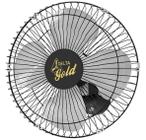 Ventilador Oscilante de Parede Gold 50 cm com 4 Pás Bivolt 200w Venti-Delta Preto