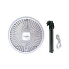 Ventilador Portátil Bateria Recarregável Usb Com Luz Led 4w Fácil De Transportar