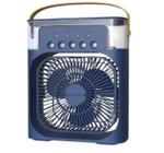 Ventilador Portátil de Mesa Mini Ar Condicionado Umidificado Azul