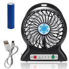 Ventilador portátil recarregável 3 velocidades USB