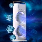 Ventilador Portátil Usb Torre Duplo Mesa Led Potente