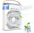 Ventilador Refrescante: Iluminação e Umidificador Integrado, Ventilação Eficiente. Climatização Inteligente e Confortáve