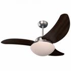 Ventilador Solano Aço Escovado 220V 3 Pás Brancas - Casa H