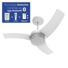 Ventilador Teto Aliseu Wave Branco Bluetooth+Remoto+Parede