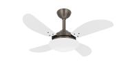 Ventilador Teto Bronze Fly 4 Pás Quarto Potente Ventax 110V