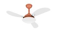 Ventilador Teto Cobre Turbo Silencioso Fly 3 Pás Ventax 220V