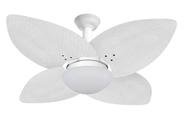 Ventilador Teto Jet Aspen Venti-Delta Branco Rattan Branca