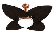 Ventilador Teto Jet Aspen Venti-Delta Cobre Rattan Marrom