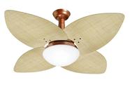 Ventilador Teto Jet Aspen Venti-Delta Cobre Rattan Natural