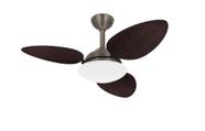 Ventilador Teto Pétalo Bronze 3 Pás Sala Turbo Ventax 220V