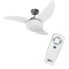 Ventilador Teto Solano Branco 127V Com Controle Remoto Tron