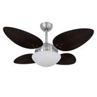 Ventilador Teto Volare Escovado Vd42 4 Pás Tabaco 110V