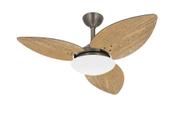 Ventilador Teto Winds Bronze 3 Pás Freijó Quarto Ventax 220V