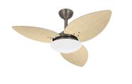 Ventilador Teto Winds Bronze Turbo 3 Pás Palha Ventax 110V