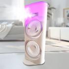 Ventilador Torre Usb Portátil Potente Duplo Mesa