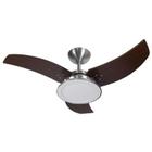 Ventilador Venom LED Alumínio 220V 3 Pás Tabaco - Mais de Casa