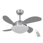 Ventilador Volare Fly Mini Titanio 127V e Controle Remoto - CasaH