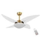 Ventilador Volare Quad Branco 220V e Controle Remoto - CasaH