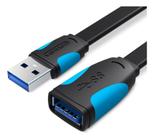 Vention - Cabo Extensão Usb 3.0 Flat 5Gbps ultra velocidade 3m 3 metros