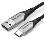 Vention - Cabo Usb Tipo C Carregamento Turbo 3a Reforçado 1,5m 1,5 metro