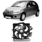 Ventoinha Radiador Citroen C3 1.4 1.6 2004 a 2009 Com Ar Gauss GE1027