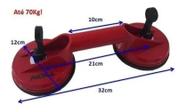 Ventosa Dupla Capacidade 70Kg Vidro Espelho Metais - Noll