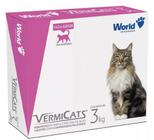 Vermicats 600mg C/4 Comprimidos Vermífugo Para Gatos De 3kg