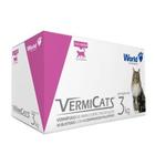Vermicats plus 600mg gatos até 3kg - cx 10 blister
