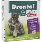 Vermífugo Drontal Plus Carne - Cães10kg - 2 Comp