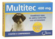 Vermífugo Multitec 400mg comprimido para 5kg - Syntec