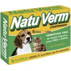 Vermífugo natu verm para cães e gatos com 4 comprimidos - VetBras